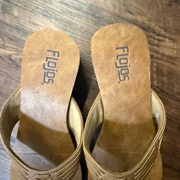 Flojos Brown Sandals Casual Comfort - Picture 5 of 8